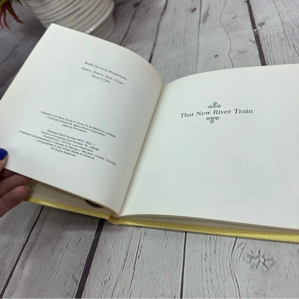 vintage 1970 hard cover That New River Train children's Book